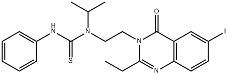 1-[2-(2-ethyl-6-iodo-4-oxo-quinazolin-3-yl)ethyl]-3-phenyl-1-propan-2- yl-thiourea 구조식 이미지