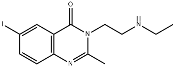 3-(2-(Ethylamino)ethyl)-6-iodo-2-methyl-4(3H)-quinazolinone Structure