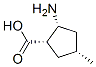 Cyclopentanecarboxylic acid, 2-amino-4-methyl-, (1alpha,2alpha,4alpha)-(-)- (9CI) Structure