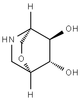 2-Oxa-5-azabicyclo[2.2.2]octane-7,8-diol, (1R,4R,7S,8R)- (9CI) 구조식 이미지