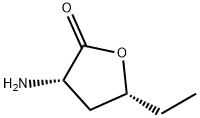 2(3H)-Furanone,3-amino-5-ethyldihydro-,(3S,5R)-(9CI) 구조식 이미지