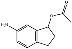 1H-Inden-1-ol,6-amino-2,3-dihydro-,acetate(ester)(9CI) 구조식 이미지