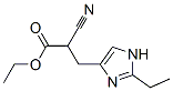 1H-Imidazole-4-propanoicacid,alpha-cyano-2-ethyl-,ethylester(9CI) Structure