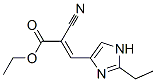 2-Propenoicacid,2-cyano-3-(2-ethyl-1H-imidazol-4-yl)-,ethylester(9CI) 구조식 이미지