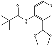 N-(3-[1,3]DIOXOLAN-2-YL-PYRIDIN-4-YL)-2,2-DIMETHYL-PROPIONAMIDE 구조식 이미지