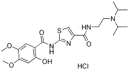 Acotiamide hydrochloride trihydrate Structure