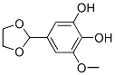 1,2-Benzenediol, 5-(1,3-dioxolan-2-yl)-3-methoxy- (9CI) 구조식 이미지