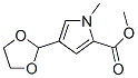 1H-Pyrrole-2-carboxylicacid,4-(1,3-dioxolan-2-yl)-1-methyl-,methylester(9CI) Structure