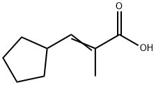2-Propenoicacid,3-cyclopentyl-2-methyl-(9CI) 구조식 이미지