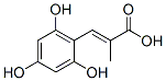 2-Propenoic acid, 2-methyl-3-(2,4,6-trihydroxyphenyl)- (9CI) Structure