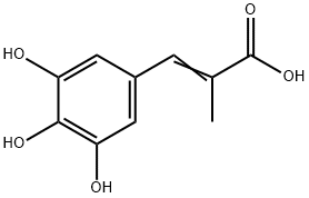 2-프로펜산,2-메틸-3-(3,4,5-트리히드록시페닐)-(9CI) 구조식 이미지