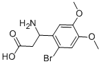 3-아미노-3-(2-브로모-4,5-디메톡시-페닐)-프로피온산 구조식 이미지