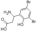 3-아미노-3-(3,5-DIBROMO-2-HYDROXY-페닐)-프로피온산 구조식 이미지
