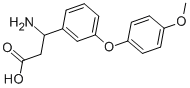 3-AMINO-3-[3-(4-METHOXY-PHENOXY)-PHENYL]-PROPIONIC ACID Structure