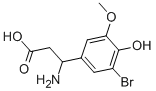 3-AMINO-3-(3-BROMO-4-HYDROXY-5-METHOXY-PHENYL)-PROPIONIC ACID 구조식 이미지