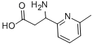 3-AMINO-3-(6-METHYL-PYRIDIN-2-YL)-PROPIONIC ACID Structure