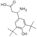 3-AMINO-3-(3,5-DI-TERT-BUTYL-4-HYDROXY-PHENYL)-PROPIONIC ACID Structure