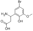 3-AMINO-3-(5-BROMO-3-METHOXY-2-HYDROXY-PHENYL)-PROPIONIC ACID 구조식 이미지