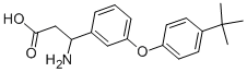 3-아미노-3-[3-(4-TERT-부틸-페녹시)-페닐]-프로피온산 구조식 이미지