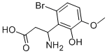 3-AMINO-3-(6-BROMO-2-HYDROXY-3-METHOXY-PHENYL)-PROPIONIC ACID 구조식 이미지