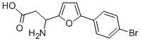 3-AMINO-3-[5-(4-BROMOPHENYL)-FURAN-2-YL]-PROPIONIC ACID 구조식 이미지