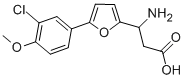 3-AMINO-3-[5-(3-CHLORO-4-METHOXYPHENYL)-FURAN-2-YL]-PROPIONIC ACID Structure