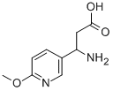 3-아미노-3-(6-메톡시-피리딘-3-YL)-프로피온산 구조식 이미지