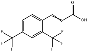 2,4-Bis(trifluoromethyl)cinnamicacid Structure