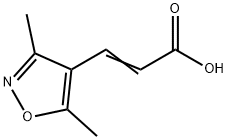 2-Propenoicacid,3-(3,5-dimethyl-4-isoxazolyl)-(9CI) 구조식 이미지