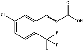 3-(5-chloro-2-(trifluoromethyl)phenyl)acrylic acid 구조식 이미지