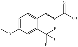 4-Methoxy-2-(trifluoromethyl)cinnamicacid 구조식 이미지