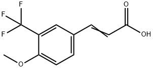 4-Methoxy-3-(trifluoromethyl)cinnamicacid Structure