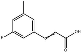 3-Fluoro-5-methylcinnamicacid 구조식 이미지