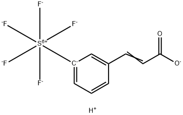 3-(Pentafluorosulfur)cinnamic acid 구조식 이미지