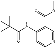 4-(2,2-디메틸-프로피오닐라미노)-니코틴산메틸에스테르 구조식 이미지