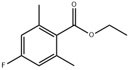 2,6-Dimethyl-4-fluorobenzoic acid ethyl ester 구조식 이미지