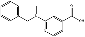 2-[Benzyl(methyl)amino]isonicotinic acid 구조식 이미지