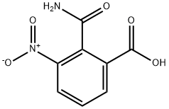 2-Aminocarbonyl-3-nitrobenzoic acid 구조식 이미지