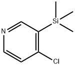 4-클로로-3-트리메틸실라닐-피리딘 구조식 이미지