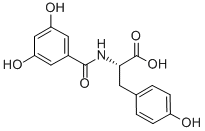 BENZOYL-3,5-DIHYDROXY-L-TYROSINE Structure