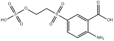 2-아미노-5-(2-(설폭시)에틸설포닐)벤조산 구조식 이미지