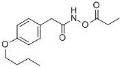 4-n-Butoxyphenylacetohydroxamic acid, O-propionate ester Structure