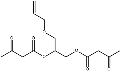 1-[(allyloxy)methyl]ethylene diacetoacetate Structure