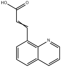 3-퀴놀린-8-일아크릴산 구조식 이미지