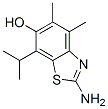 6-Benzothiazolol,  2-amino-4,5-dimethyl-7-(1-methylethyl)- Structure