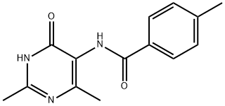 Benzamide, N-(1,4-dihydro-2,6-dimethyl-4-oxo-5-pyrimidinyl)-4-methyl- (9CI) 구조식 이미지