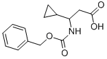 3-{[(benzyloxy)carbonyl]amino}-3-cyclopropylpropanoic acid Structure