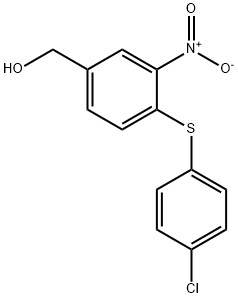 {4-[(4-chlorophenyl)sulfanyl]-3-nitrophenyl}methanol Structure