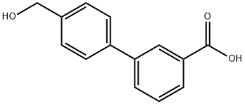 3-(4-Hydroxymethylphenyl)benzoic acid Structure