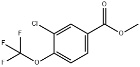3-CHLORO-4-(TRIFLUOROMETHOXY)METHYLBENZOATE Structure